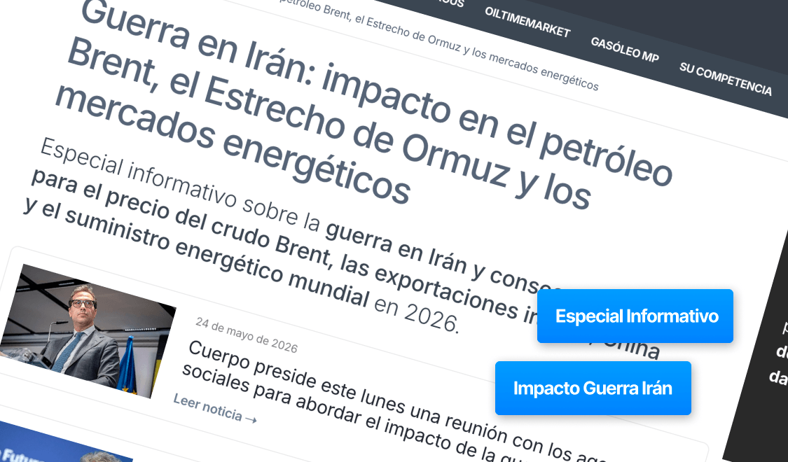 Especial informativo sobre el impacto en precio petróleo y crudo brent de la guerra de irán y cierre del estrecho de Ormuz