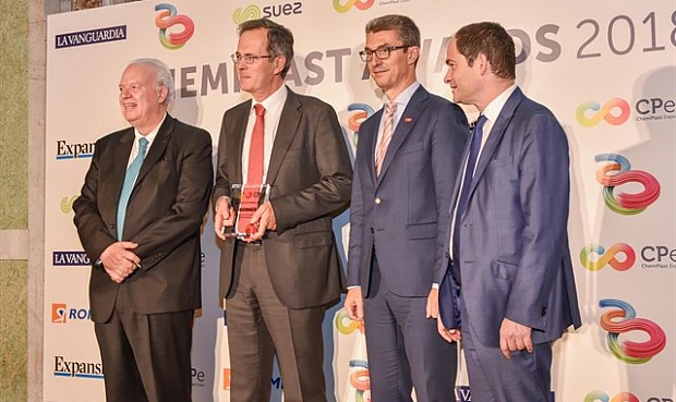 Pedro Miró (Cepsa), Premio especial del jurado a la trayectoria profesional en los ChemPlast 2018.