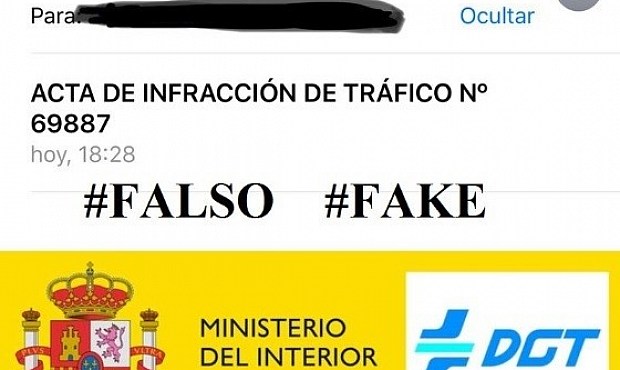 La DGT alerta de una estafa que comunica por mail a los conductores multas de 1.530 euros.