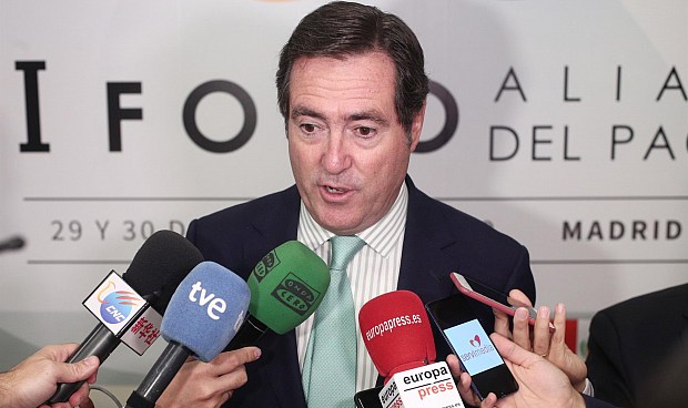 Garamendi pide un gobierno con rigor presupuestario y que no sobrecargue de impuestos a las empresas.