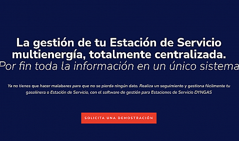 Disponible nueva web de DynGAS, el Software de gestión para Estaciones de Servicio.
