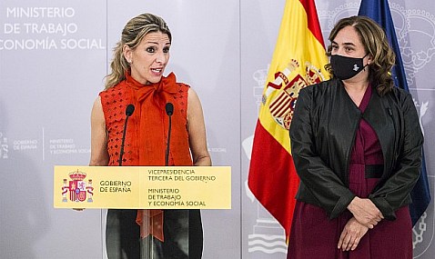 Díaz asegura que los ERTE se prorrogarán y dice que "se va a dejar la piel" para conseguir el acuerdo.