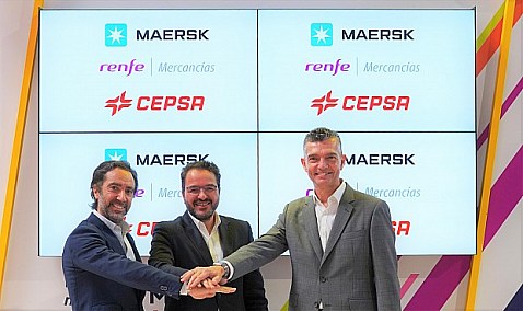 Maersk, Renfe y Cepsa realizarán la primera prueba de biocombustibles 2G del transporte ferroviario español.