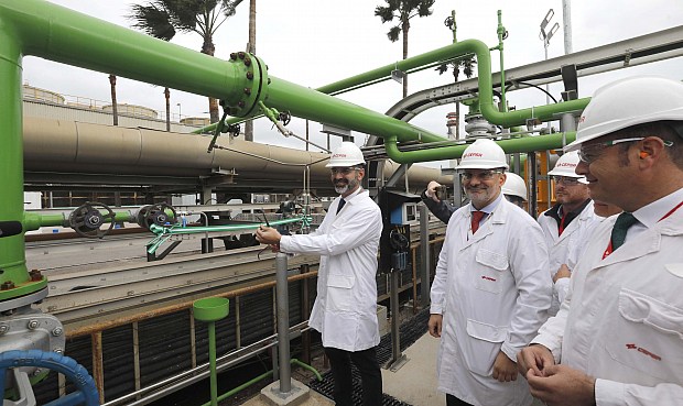 El Parque Energético ha invertido 2,5 millones de euros en esta planta y logra así un ahorro del 53% del consumo de agua con las diferentes actuaciones acometidas en los últimos tres años.