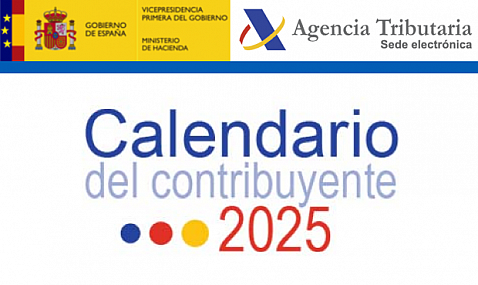 La Agencia Tributaria publica el Calendario del contribuyente: fechas de presentación de los impuestos y demás declaraciones.