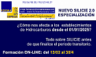 Curso "Nuevo SILICIE 2.0 - Especialización" en la cual se detalla cómo afecta a los establecimientos de hidrocarburos. 