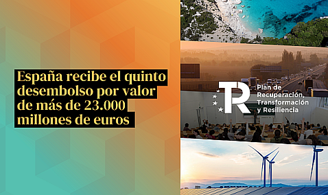 España recibe más de 23.000 millones de euros del quinto desembolso del Plan de Recuperación