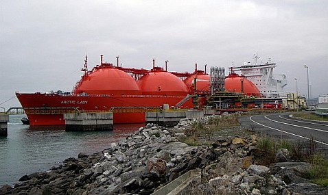 EEUU suministró más del 38% del gas natural llegado a España en agosto, por delante de Argelia y Rusia
