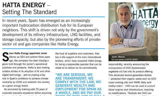 La m&aacute;s prestigiosa cabecera internacional dedica un reportaje de su &uacute;ltimo n&uacute;mero del a&ntilde;o a analizar la trayectoria de HATTA en Espa&ntilde;a, destacando la gran transformaci&oacute;n llevada a cabo por la compa&ntilde;&iacute;a, su transparencia y acatamiento de la legalidad.