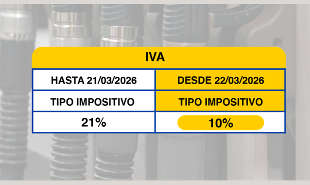 Ya est&aacute; disponible el cartel informativo sobre la reducci&oacute;n del IIEE y el IVA que hay que colocar suficientemente visible en los establecimientos para dar publicidad al cumplimiento de las obligaciones del Real Decreto Ley 7/2026.
