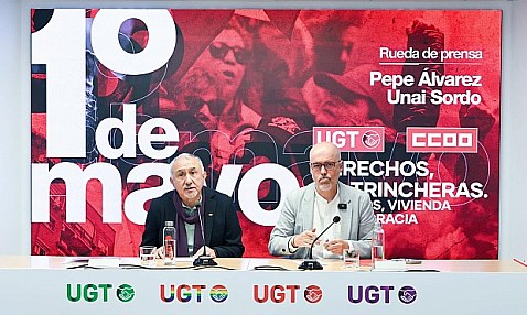 CCOO y UGT presentan la campaña del 1 de Mayo y urgen a CEOE a convocar la mesa del nuevo pacto salarial
